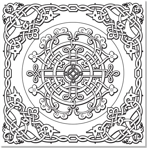 printable celtic coloring pages