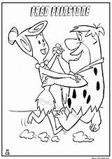Fred Coloring Pages Flintstone Wilma Cartoon Magiccolorbook Colouring sketch template