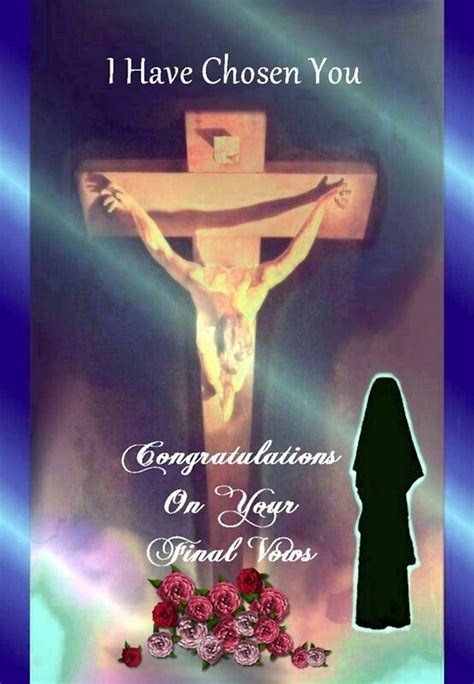 final vows greeting card religious profession greeting cards