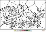 Doves Printable Número Supercoloring Peacock Coloringonly sketch template