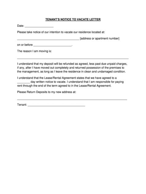 editable moving  notice letter template  sample tacitproject