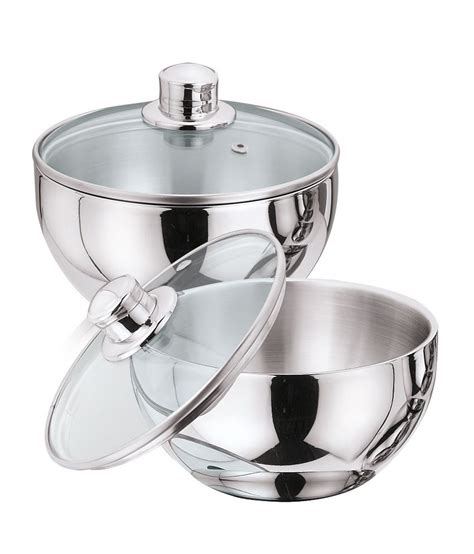 kraft stainless steel serving dishes  piece buy    price