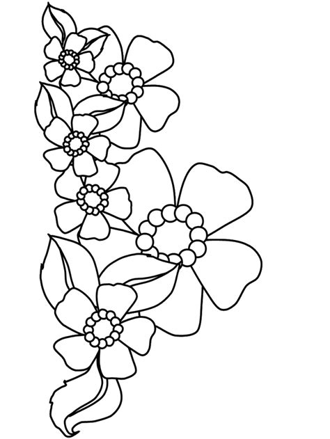 flowers  coloring pages coloring page book