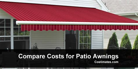 retractable awning installation cost costimates