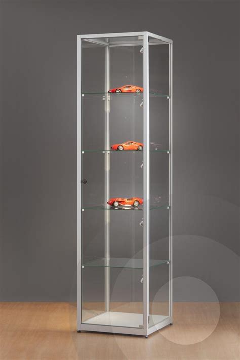 Tall Display Cabinet With Glass Top 500 Mm Glass Showcases