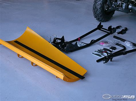 warn atv snow plow product review  motorcycle usa