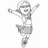 Coloring Pages Margo Despicable Agnes sketch template