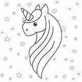 Unicorn Buddy Perky sketch template