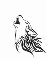 Wolf Howling Drawing Tattoo Tribal Simple Tattoos Silhouette Moon Drawings Head Step Wolves Easy Getdrawings Designs Wolfs Celtic Cat Clipartbest sketch template