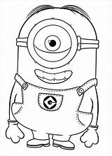Coloring Minion Pages Carl Dibujode Via sketch template