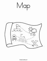 Coloring Map Pages Xx Kids Twistynoodle Printable Colouring Color Treasure Maps Noodle Drawing Pirate Print Twisty Starts Marks Spot Outline sketch template