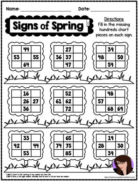 grade spring worksheets spring math  literacy  prep