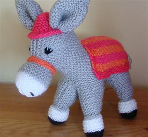 woolley knitted donkey pattern  donkey sanctuary animal