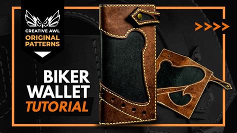 leather biker wallet  pattern youtube