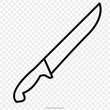 Cuchillo Colorear Faca Tenedor Knife Libro Ausmalbild Pngocean sketch template