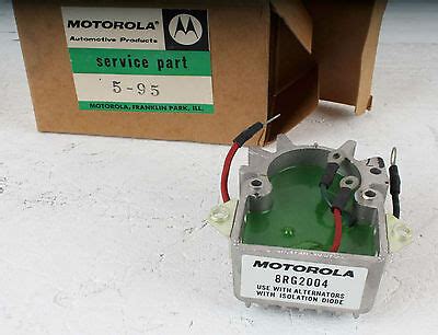 rg motorola voltage regulator  alternators  isolation diode ebay