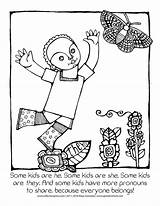 Coloring Pages Binary Non Trans Proud Nonbinary Affirm Families Celebrate Youth sketch template