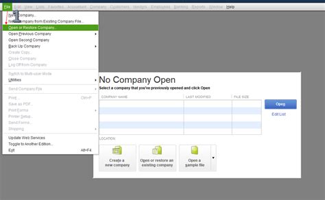 How To Fix Quickbooks Unable To Open Company File Error