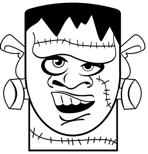 halloween frankenstein coloring pages wickedgoodcause