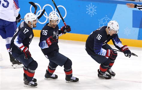 olympics mens hockey usa  slovakia results  highlights
