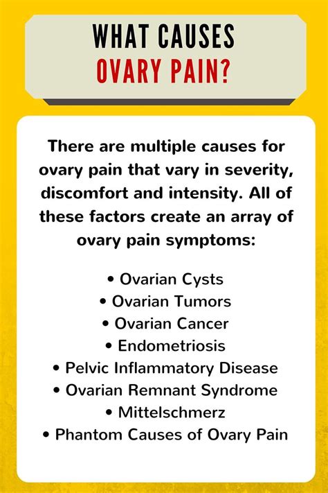 Causes Of Ovary Pain
