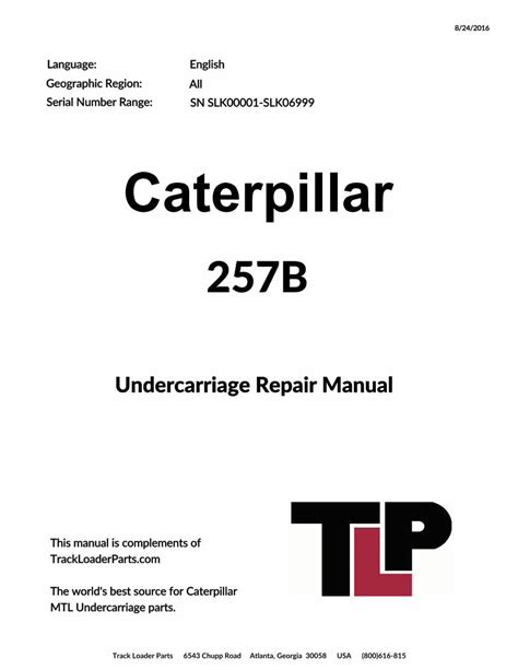 caterpillar  complete undercarriage repair trackloaderpartscompdf