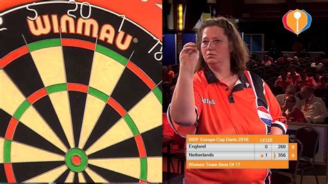 wdf europe cup darts  england netherlands womens teams youtube