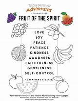 Spirit Fruit Printable Coloring Kids Bible School Sunday Pages Lessons Activities Fruits Holy Study Puzzle Lesson Word Search Choose Board sketch template