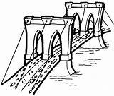 Puente Construcciones Imprimir Colorir Ausmalbild Ausmalbilder Monumentos Bruecken Stampare Falling sketch template