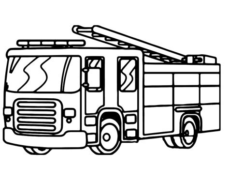 firetruck coloring pages printable