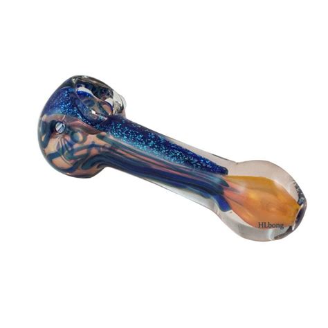 2020 5 Inch Tobacco Long Glass Colored Heady Hand Bubbler