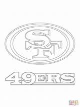 49ers Coloring Logo San Francisco Pages Drawing Giants Football Color Printable Supercoloring Drawings Online Colouring Super Printablecolouringpages Bowl Template Trending sketch template