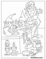 Elves sketch template