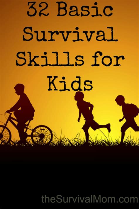 basic survival skills  kids survival mom
