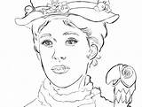 Poppins Mary Coloring Pages Colouring Drawing Printable Disney Printables Sheets Color Print Draw Andrews Adult Step Popular Julie Getdrawings Choose sketch template