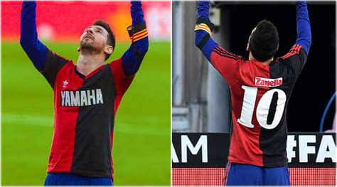 lionel messi pays tribute to diego maradona in barcelona s win over