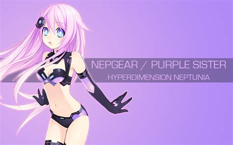 hyperdimension neptunia nepgear purple sister by spectralfire234 on deviantart