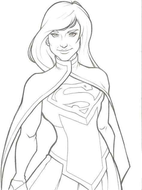 supergirl coloring pages  coloringfoldercom superhero coloring