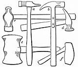 Clipart Tools Hand Clip Cliparts Hammers Library Clipartbest Powertools Etc sketch template