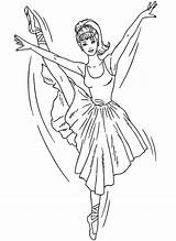 Ballerina Barbie Girl Coloring Pages Flying Colouring Library Clipart Ballet Popular sketch template