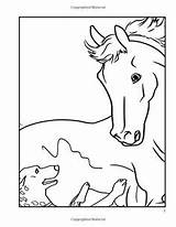 Coloring Pages Horses Horse Girls Von sketch template