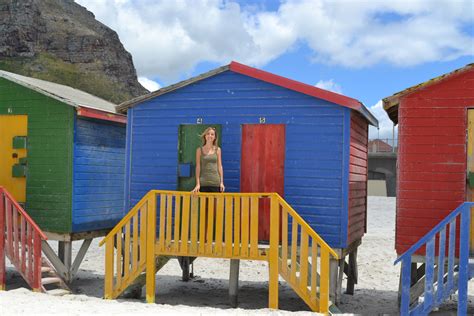 muizenberg beach colorful houses cape town south africa anne travel foodie