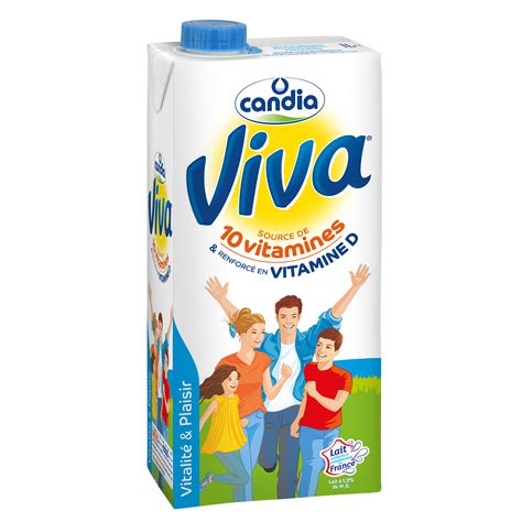 lait viva  mg uht brique  candia sodiaal professionnel