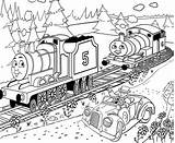 Thomas Coloring Train Pages Printable Easter Print Cartoon James Trains Kids Popular Library Color sketch template