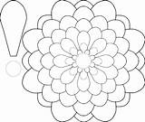 Petal Petals Svg Outline Openclipart Dahlias Floral Cricut Daisy Kvety Pngfind sketch template