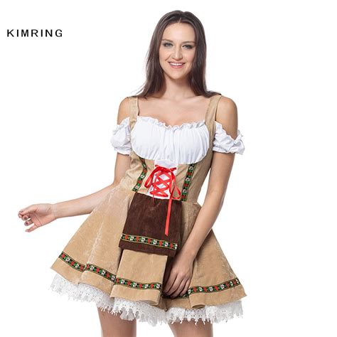 kimring sexy oktoberfest halloween costume for women adult wench beer