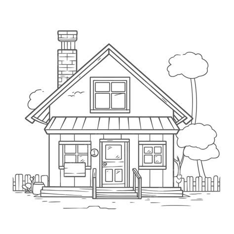 cute house coloring pages elegant  house coloring outline sketch