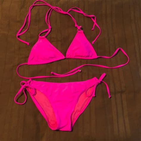 Anemone Swim Anemone Hot Pink String Bikini Poshmark