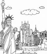 Skyscraper Coloring York Pages Kids sketch template