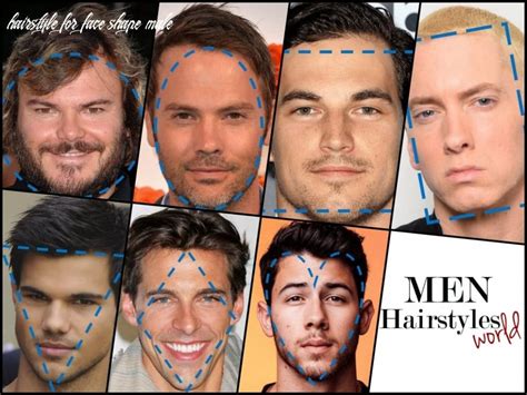 hairstyle  face shape male face shape hairstyles square face